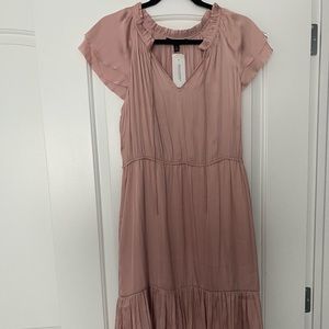 Banana Republic Pink Satin Dress